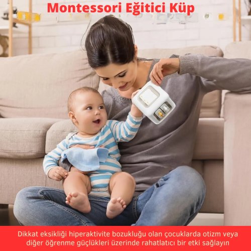 Montessori 6'sı 1 Arada Eğitici Aktivite Küpü 